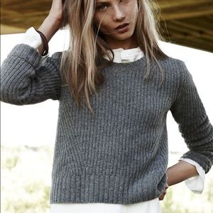 Madewell Grey cropped sweater